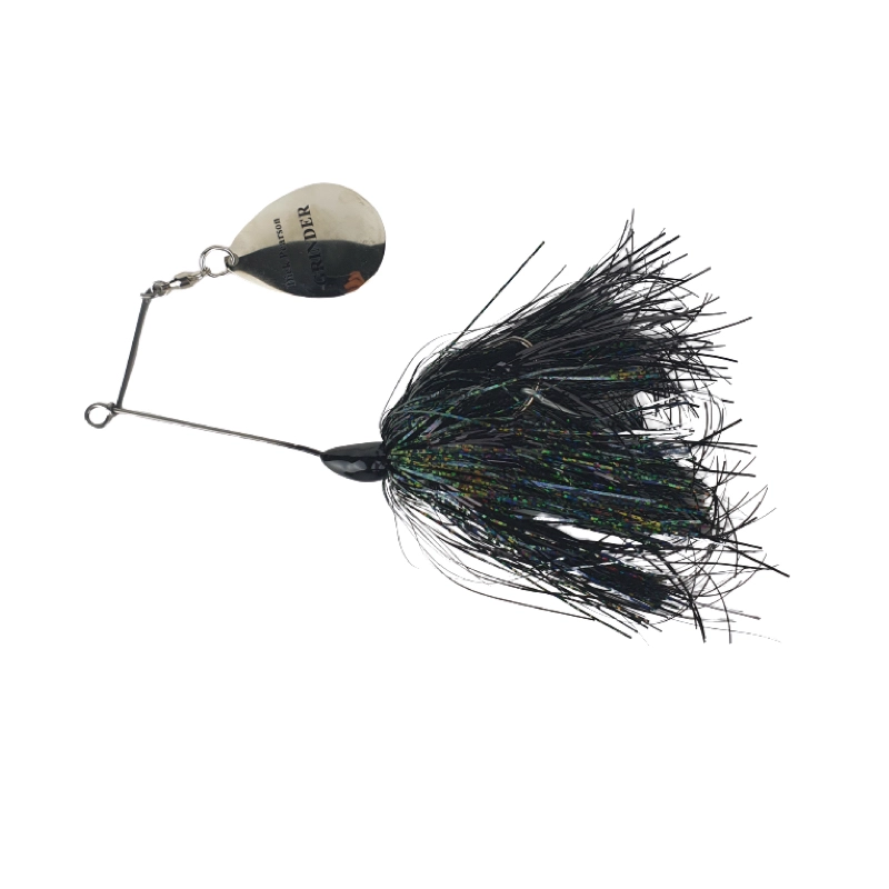 Esox Research Company ERC Pearson’s Bump & Grind Spinnerbait 1 Oz, 45g - Black Holo Flash 1 Esox Research Company ERC Pearson’s Bump & Grind Spinnerbait 1 Oz, 45g - Black Holo Flash
